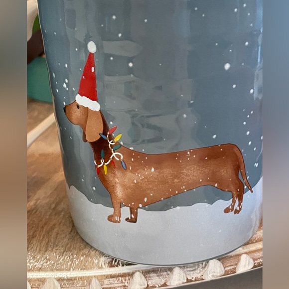 DACHSHUND CHRISTMAS MUG COMPLETE WITH DACHSHUND PLUSH TOY NWT - Picture 4 of 8
